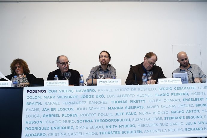 Podem presenta el seu Consell Internacional d'Economia amb Pablo Iglesias