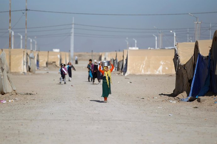 Campo de desplazados de Amriyat al Faluya, en Anbar