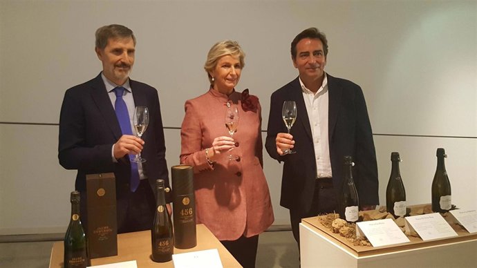 Javier Pagés, Mar Raventós y Bruno Colomer (Codorníu)