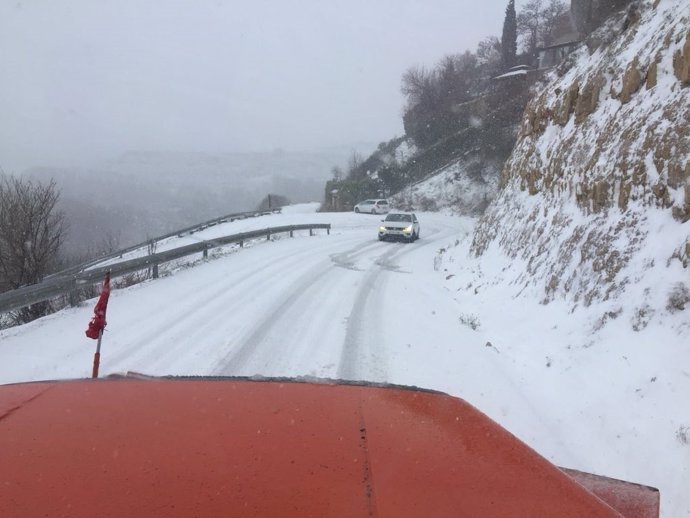 Trabajos quitanieves en La Rioja