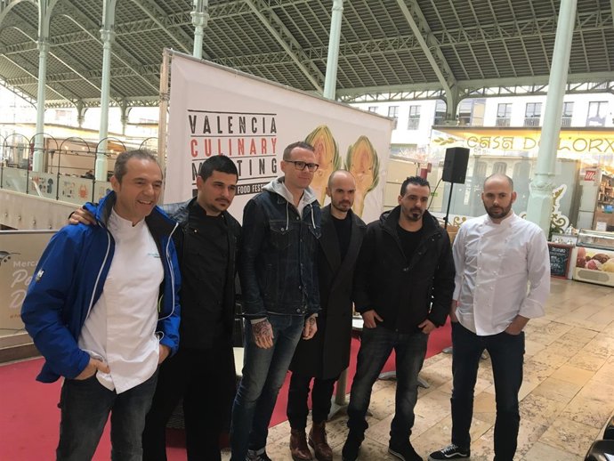 Los chefs en el encuentro de Valencia Culinary Meeting