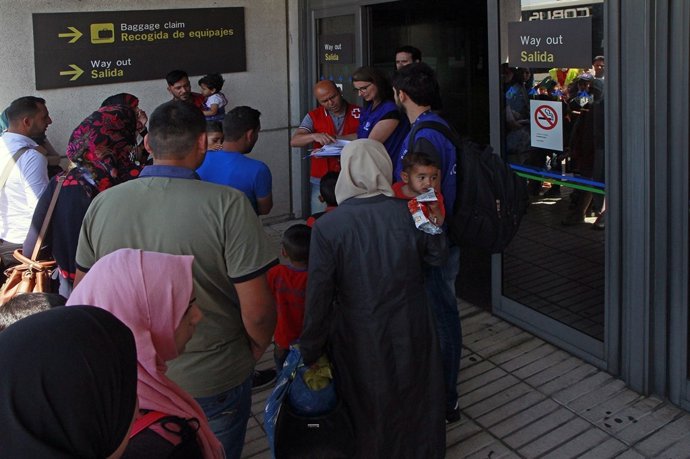 Refugiats sirians arriben a Espanya