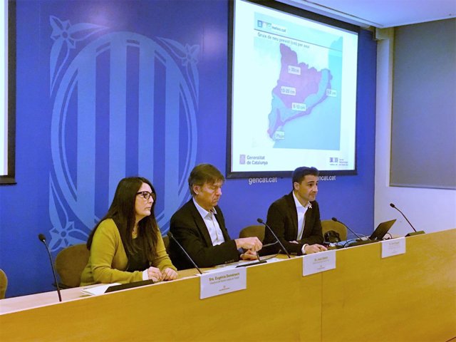 Eugenia Doménech (SCT) Joan Delort (Protecció Civil) Santi Segalà (SMC)