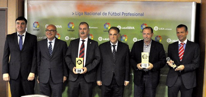 Enrique Castro 'Quini', Germán Andueza, Muñiz Fernández,Javier Tebas