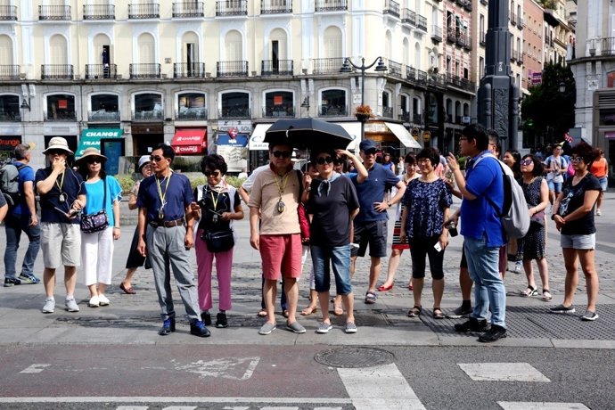 Turistes asiàtics a Madrid, estrangers, estranger, turisme, turista