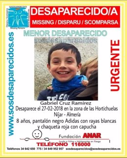 Menor desaparecido en Níjar 