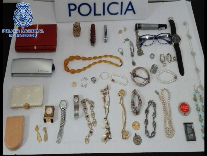 Joyas intervenidas en Dénia