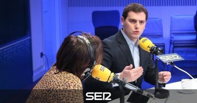 Albert Rivera, durante la entrevista