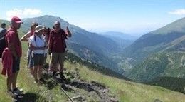 Visitantes en el parque