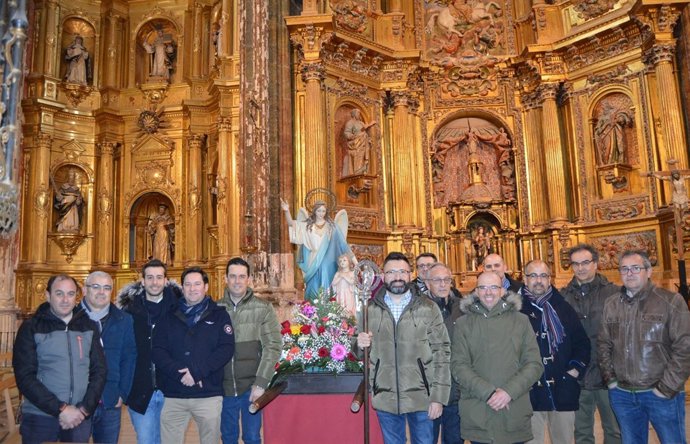 Miembros de la Cofradía del Ángel de Cigales. 