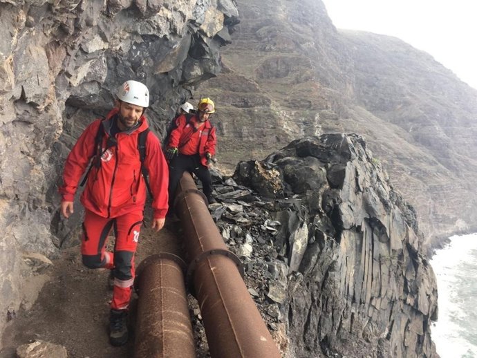 Bomberos en Barranco Seco