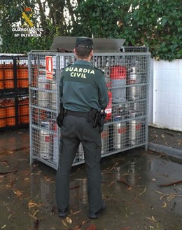 Un detenido por el robo de 48 bombonas en Cartaya (Huelva).