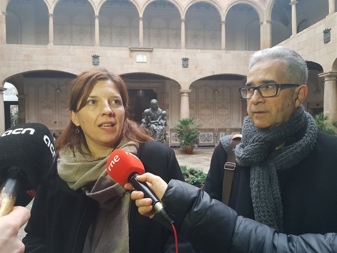 La tinent d'alcalde Laia Ortiz i el regidor Josep Maria Montaner