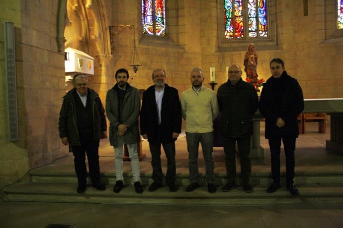 Joan Reñé visita el monestir de les Avellanes de Bellpuig