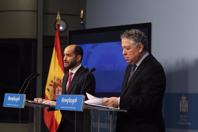 Juan Pablo Riesgo y Tomás Burgos valoran en rueda de prensa los datos de paro