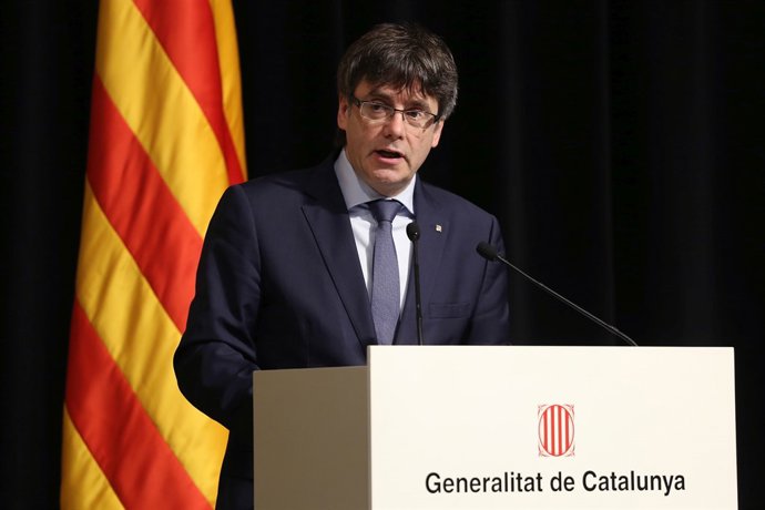El president de la Generalitat,  Carles Puigdemont