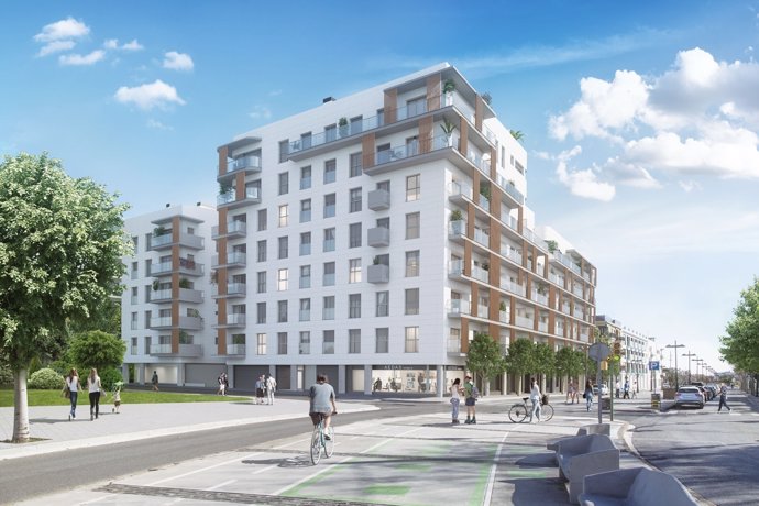 Simulació d'una promoció d'Aedas Homes