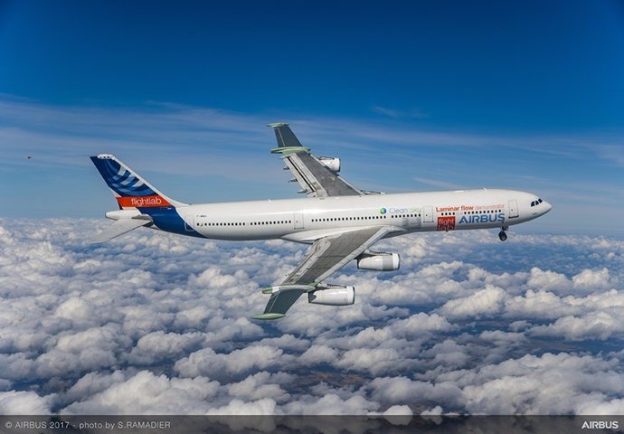 El Airbus con ala de flujo laminar