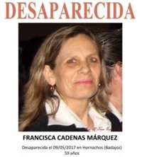 La búsqueda de Francisca Cadenas en pozos de Hornachos se suspende por el mal tiempo