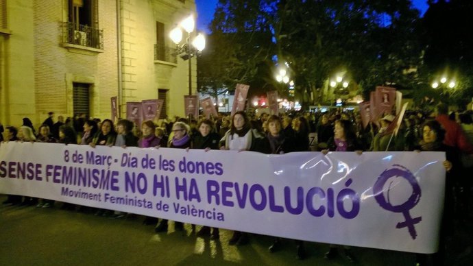 Manifestació dia de la dona (arxiu)
