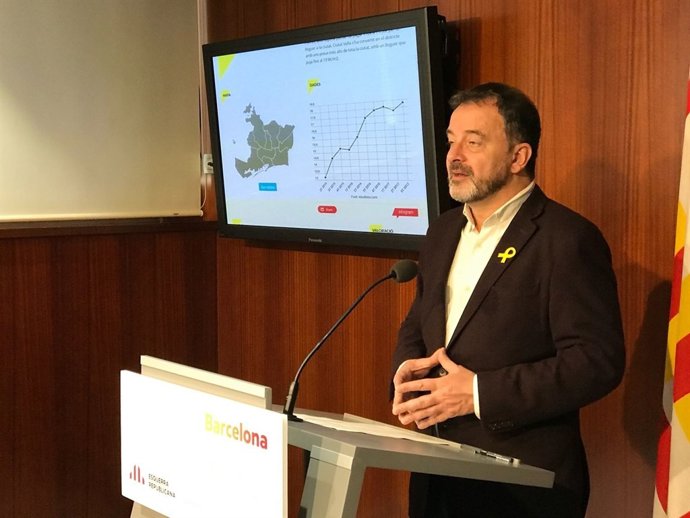 Alfred Bosch en el Ayuntamiento