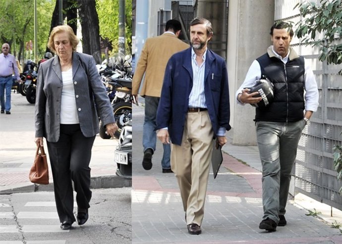 Teresa Rivero, Álvaro y Javier Ruiz Mateos