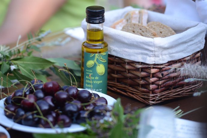 Desayuno saludable con aceite de oliva