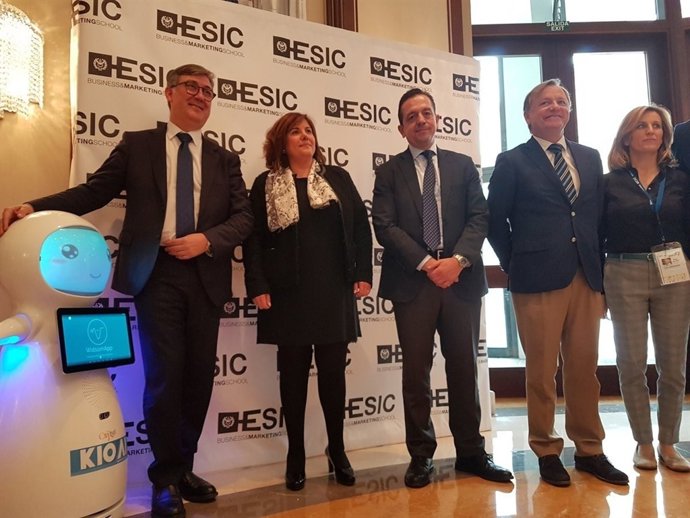 El secretario de Estado, a su llegada al IMAT 2018