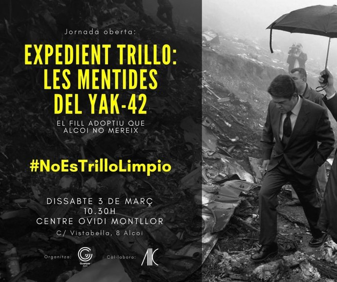 Cartel de la jornada sobre Trillo