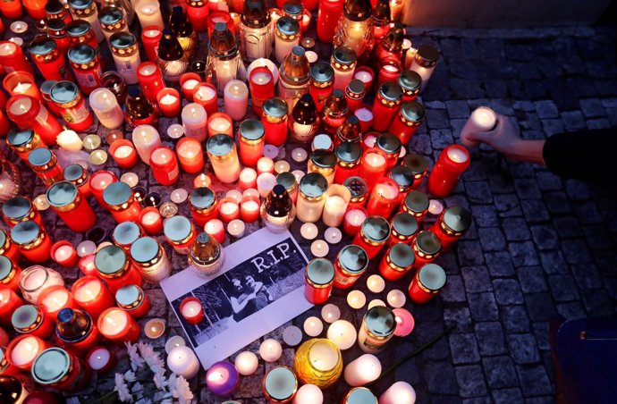 Homenaje al periodista Jan Kuciak 
