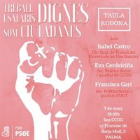El PSIB participa en la huelga del 8M y programa actividades para reivindicar "trabajo y salarios dignos"