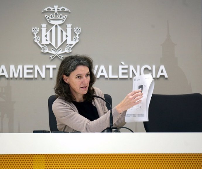 La segunda teniente de alcalde y portavoz de València en Comú, María Oliver 