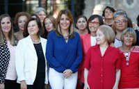 Susana Díaz dice que en Andalucía "alzaremos la voz" el 8M "desde la unión y la solidaridad"