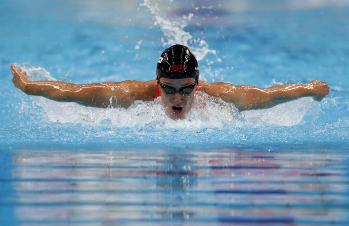 Mireia Belmonte en el Mundial de Budapest