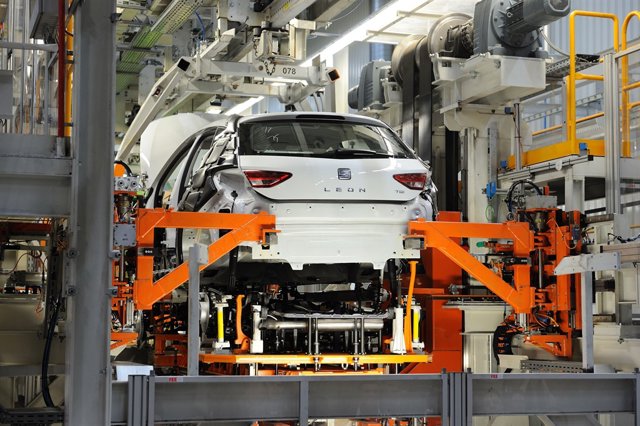 Producció en la planta de Seat a Martorell 