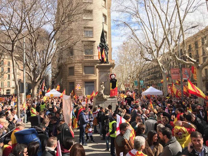 Manifestación de Tabarnia en Barcelona