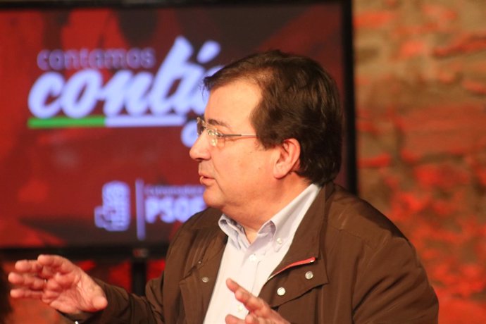 Guillermo Fernández Vara en un acto del PSOE