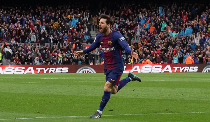 Messi da al Barça media Liga ante el Atlético