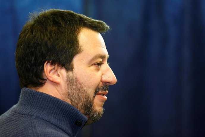 El líder del partido ultraderechista Liga, Matteo Salvini