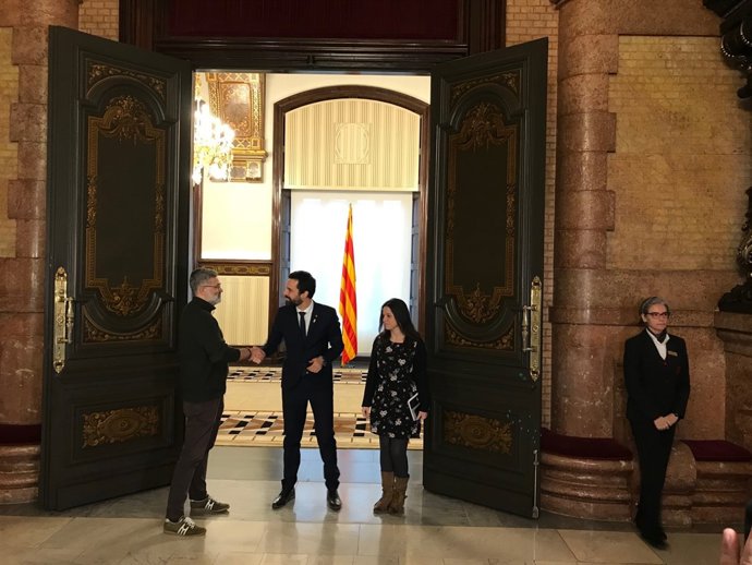 Carles Riera, Roger Torrent i Maria Sirvent