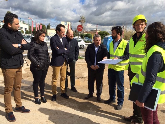 Marc Pons visita obras en Inca