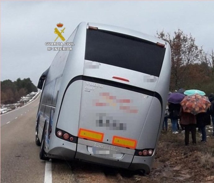 Zamora. Accidente autobús