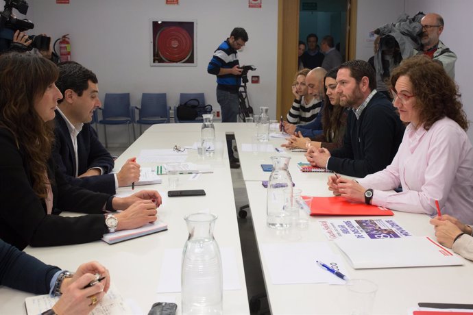 Reunión del PP-A con CCOO-A y UGT-A por el 8-M.