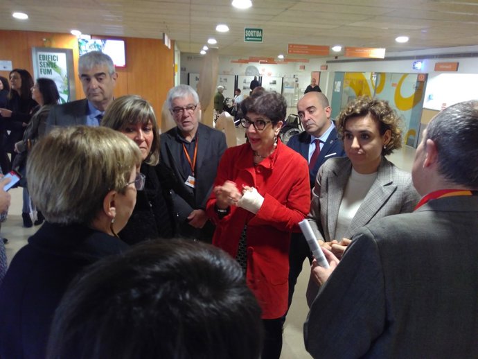 N.Marín i D.Montserrat en l'Hosp. Duran i Reynals
