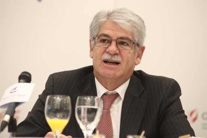 Alfonso Dastis en un foro organizado por Amcham Spain