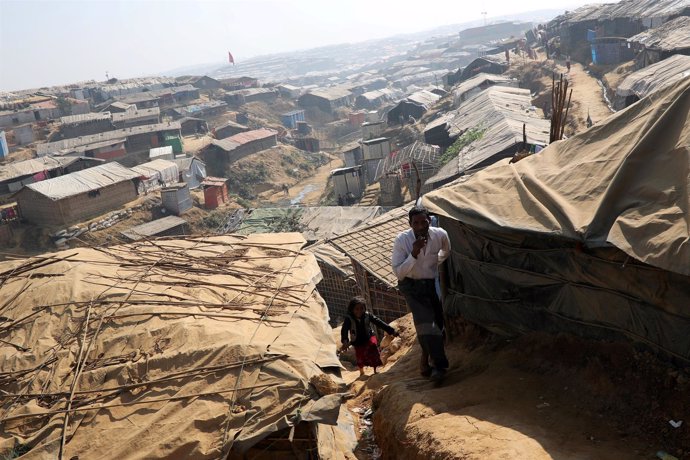 Campamento de refugiados rohingya en Bangladesh