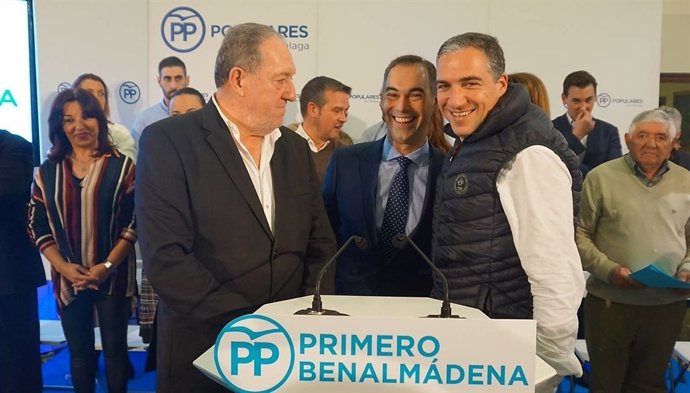 Bendodo y Lara, candidato PP Benalmádena y pte en el municipio Enrique Moya