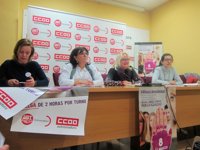 CCOO y UGT convocan concentraciones el jueves en Cáceres, Badajoz, Mérida y Plasencia en el marco de la huelga feminista