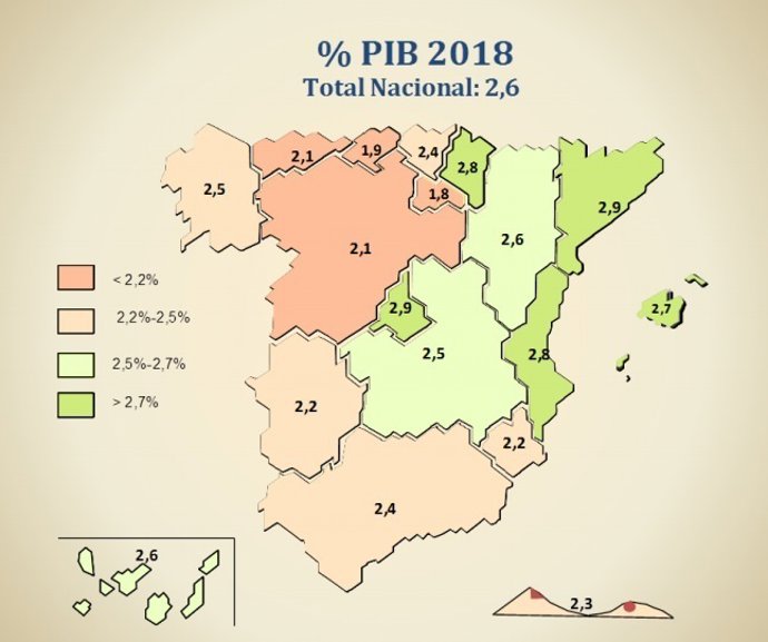 Mapa PIB