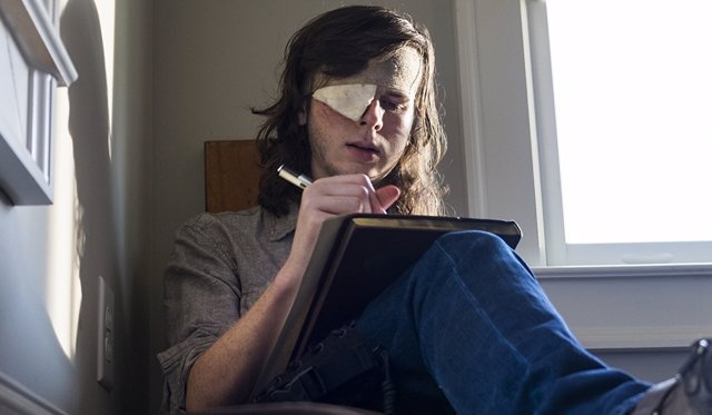 Chandler Riggs en The Walking Dead 